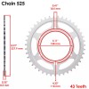Caltric Red Drive Chain And Sprocket Kit for Suzuki GSX-R600