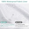 PILOTSHARK No Hook Waffle Weave Shower Curtain Set with Snap-in