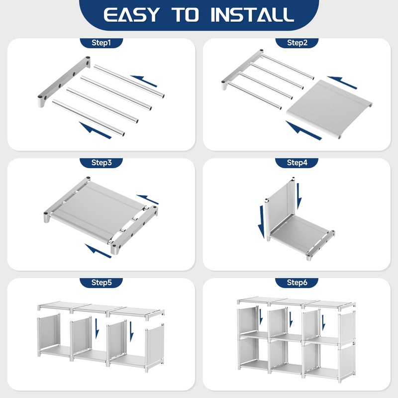Mavivegue Book Shelf, 12 Cube Storage Organizer, Closet Storage Organizer,