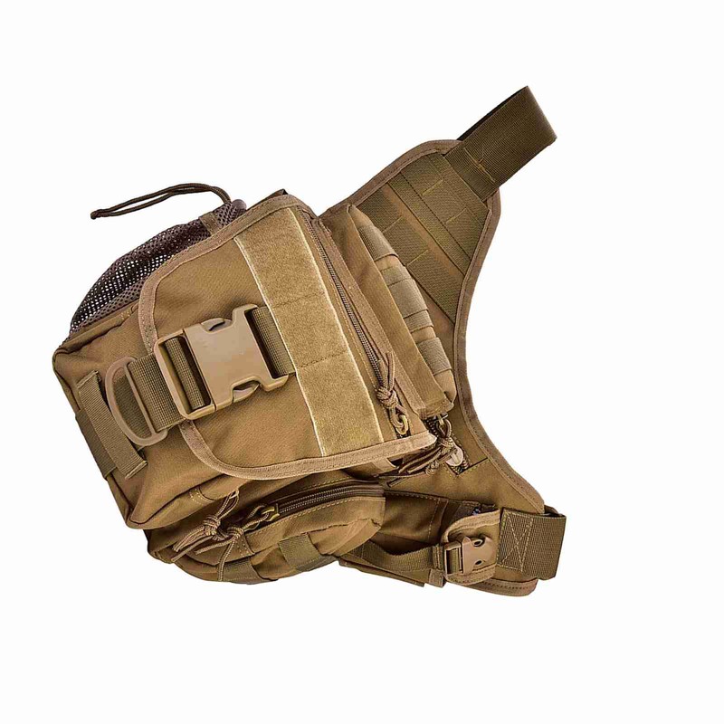 Durable Men Military Chest Shoulder Bag Pack for Travel Hiking