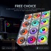 AsiaHorse FS-9002 Pro 120mm RGB Case Fan, 26 LED ARGB