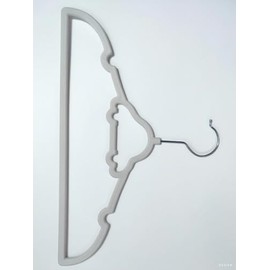 GoodtoU 50 Pack White Kids Felt Hangers for Baby Clothes - Anti-Slip Velvet Toddler Hanger (12.6 x 8.26 Inches) | Infant Hangers for Closet & Children's Storage