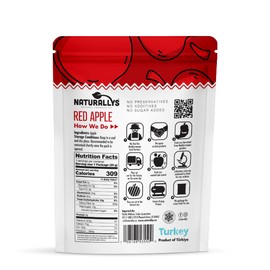 NATURALLYS Freeze-Dried Fruit, 100% All Natural Crispy Fruits, No Sugar Added, Non GDO, Kosher, Dehydrated Fruit, Bare and Variety Snacks Packs (Red Apple)