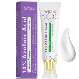 Crema de Ácido Azelaico al 14% para Acné, Crema Facial Premium de Ácido Azelaico - Alivio del Enrojecimiento para la Cara, Cuidado de la Piel que Reduce el Enrojecimiento, Previene Brotes de Acné
