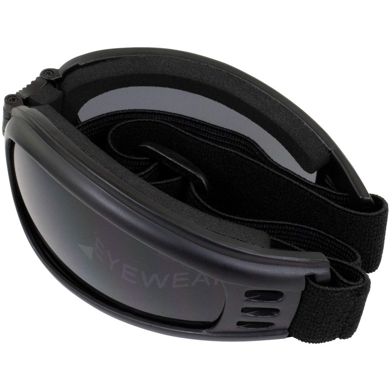 Birdz Eyewear Cardinal Foam Padded Folding Motorcycle Goggles Black Frame