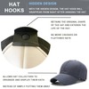 BIUFANTASI Adhesive Hat Hooks for Wall (20-Pack) No Drilling Caps