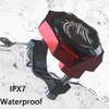 Baceyong Motorcycle Handlebar Thermometer Gauge Luminous Alloy Temperature Gauge Waterproof