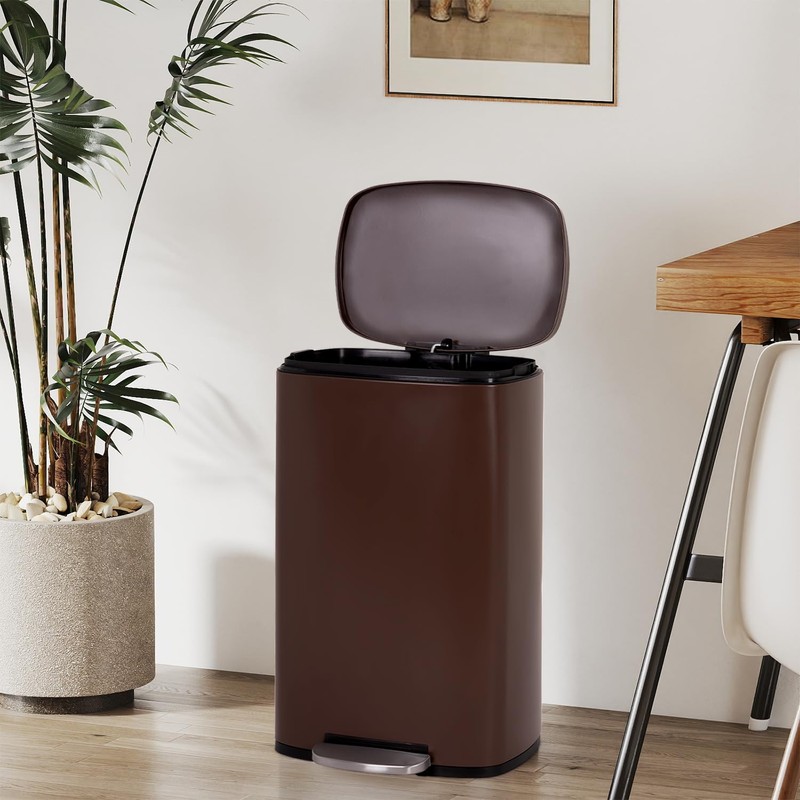 FDW Kitchen Trash Can with Lid for Office Bedroom Bathroom