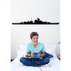 Haynes Battleship II Silhouette Wall Decal Cutout 7.5"x48"