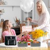 Silicone Air Fryer Liners 10QT, Reusable Airfryer Basket Liners Rectangular