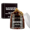 Black Hydrating Soap for Dry Skin,Bar Soap with Rose,Smooth Skin