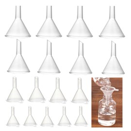 CAASFOOY Clear Mini Funnels 40 Pieces in 4 Sizes Polypropylene (PP) Clear
