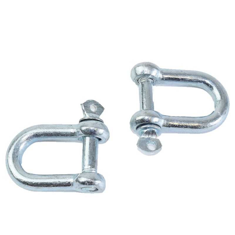 6pc 8mm D-Shackle Towing U Loop Chandelry Bow Shackle Hoop