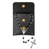 OEMOO Rosary Beads Catholic, Rosary Necklace with Leather Pouch, Prayer