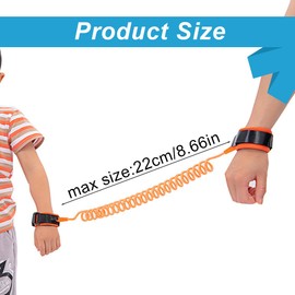 QOCUILC Pack of 2 children's leads, wrist belt leash, safety wrist cuff, children's lead, anti-lost wrist belt children, safety wrist strap, multicoloured