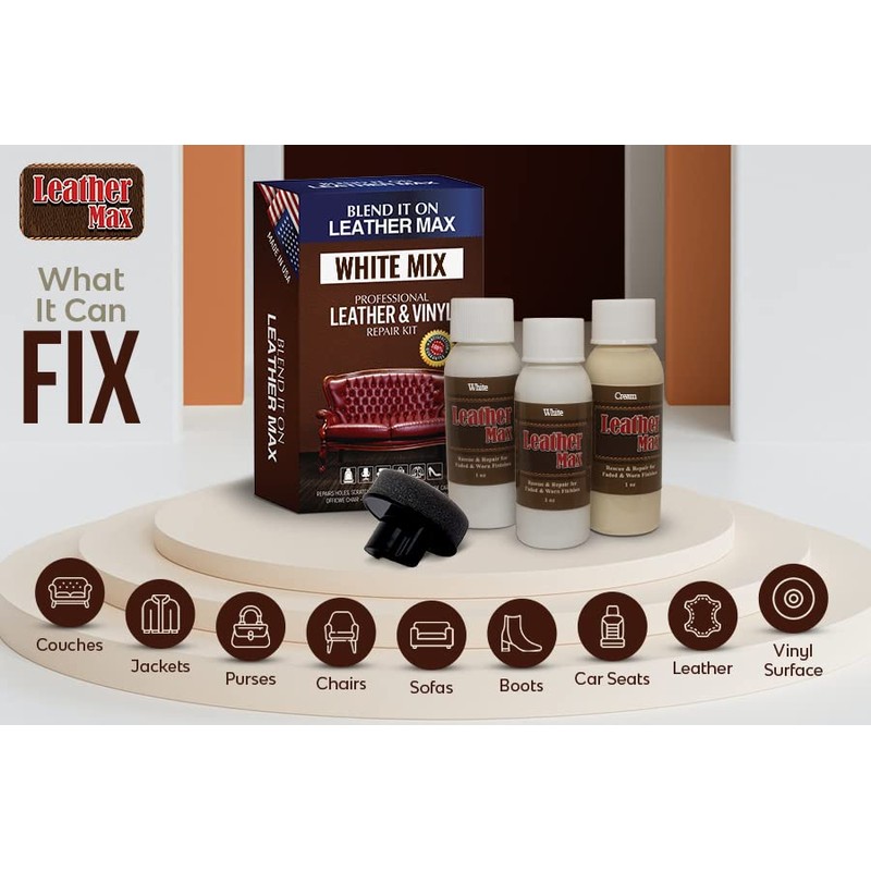Leather Max Quick Blend - Kit de reparación y reparación