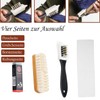 4 pieces suede brush set, shoe brush, multifunctional and practical
