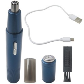 XSPANDER 2-in-1 Electric Nose & Ear Hair Clipper Set, High-Speed Stainless Steel Blades, USB Charging, Washable Head, Quiet & Painless Grooming for Men Women, Lightweight & Travel-Friendly