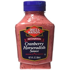 Dietz & Watson, Deli Compliments, Cranberry Horseradish Sauce, 9oz Bottle (Pack of 2)