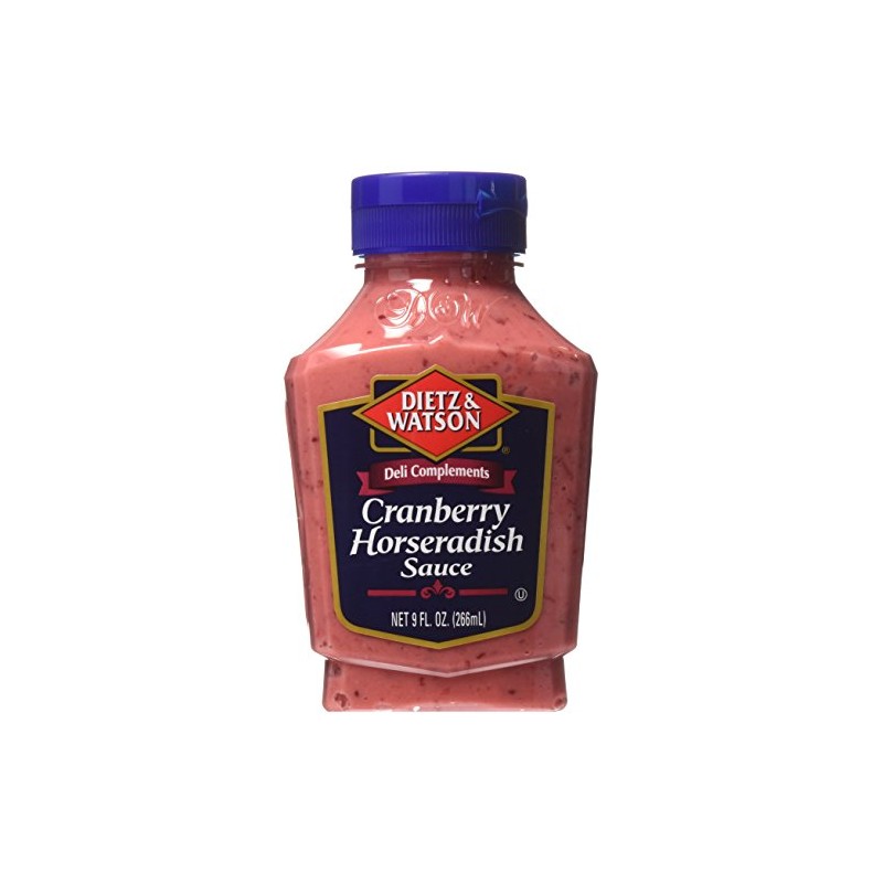 Dietz & Watson, Deli Compliments, Cranberry Horseradish Sauce, 9oz Bottle
