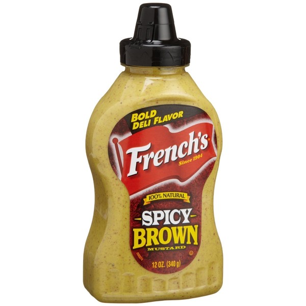 French's Spicy Brown Mustard, 12-ounce Squeeze Bottles (Pack of 3)