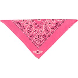 XXL Velour Neckerchief Made of 100% Cotton, 70 x 70 cm, Unisex Bandana, Neckerchief, Extra Large, Paisley Pink