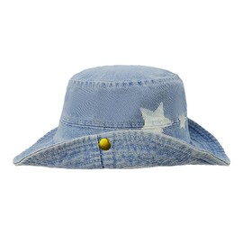 NICEYEA New Cowboy Hat for Women Sun Hat Spring Summer Star Fishing Hat Outdoor Camping Sun Protection Hiking Hat, lightblue