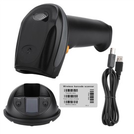 FG WX2800C 433MHz Wireless Scanner Gun 32-Bit Barcode Decoder With Charging Base