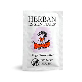 Herban Essentials - Yoga Mat Wipe Cleaner - Lavender Essential Oil Wipes for Mats and Hands, Moist Towelettes Individually Wrapped - Deep-Cleaning for All Fitness Gear - 20 Count