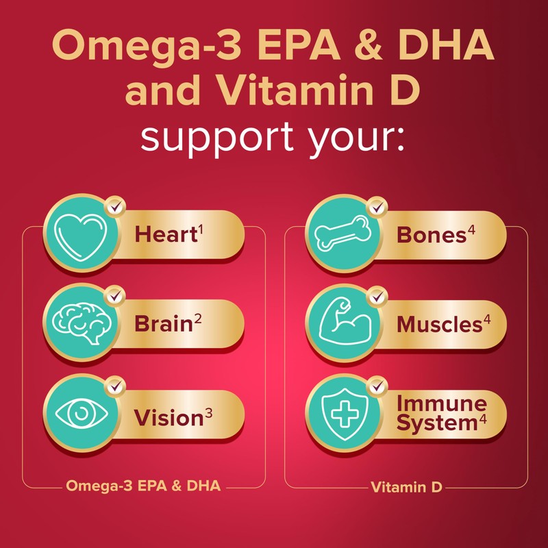 Seven Seas Omega-3 Fish Oil, Extra Strength with VIT D,