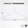 Hanger Honcho Wire Metal Clothes Hangers 100 Pack Bulk for