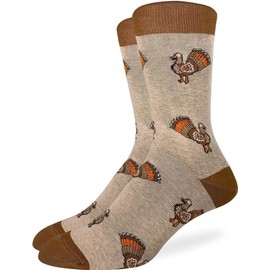 Good Luck Sock Men's Thanksgiving Turkey Socks, Big & Tall