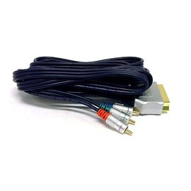 1.5m SCART to Component Video Cable Lead Cord Red Green Blue RCA Suits Foxtel