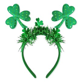 Eostankr St Patricks Day Headband Women Green Shamrock Hair Bands St Patricks Day Accessories for Women