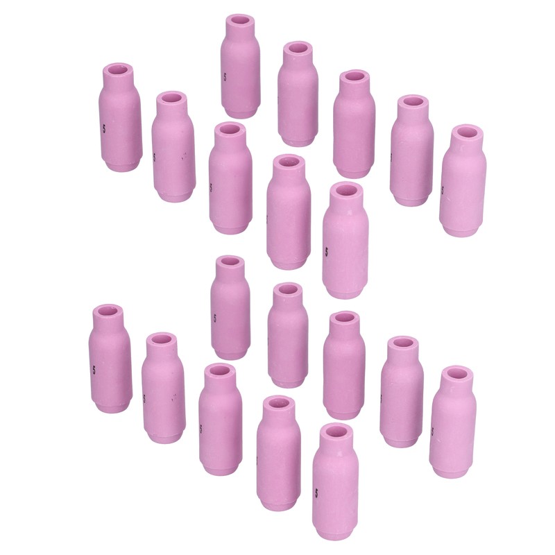 20Pcs TIG Alumina Nozzles Ceramic Cup Gas Lens Shield Consumables