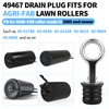 49467 Lawn Roller Drain Plug, Snap-Handle Roller Plug Compatible with
