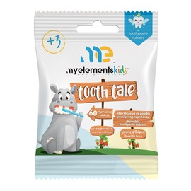 My Elements Kids Tooth Tale Chewable Toothpaste Tablets Strawberry Flavor 60 Tabs