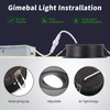 KnLnny Ware Black Gimbal recessed Lights 4 Inch 6 Pack,