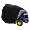 Hoypeyfiy Lawn Mower Cover Waterproof UV-proof Drawstring Protective Cover Lawnmower