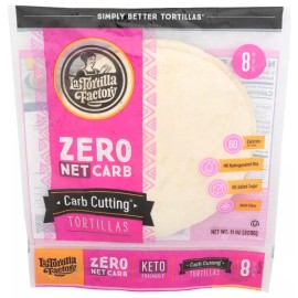 La Tortilla Factory Zero Net Carb Flour Tortilla 11 oz (Pack Of 10)