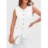 PRETTYGARDEN Women's 2025 Summer Sweater Vest Sleeveless Knit Cardigan Button