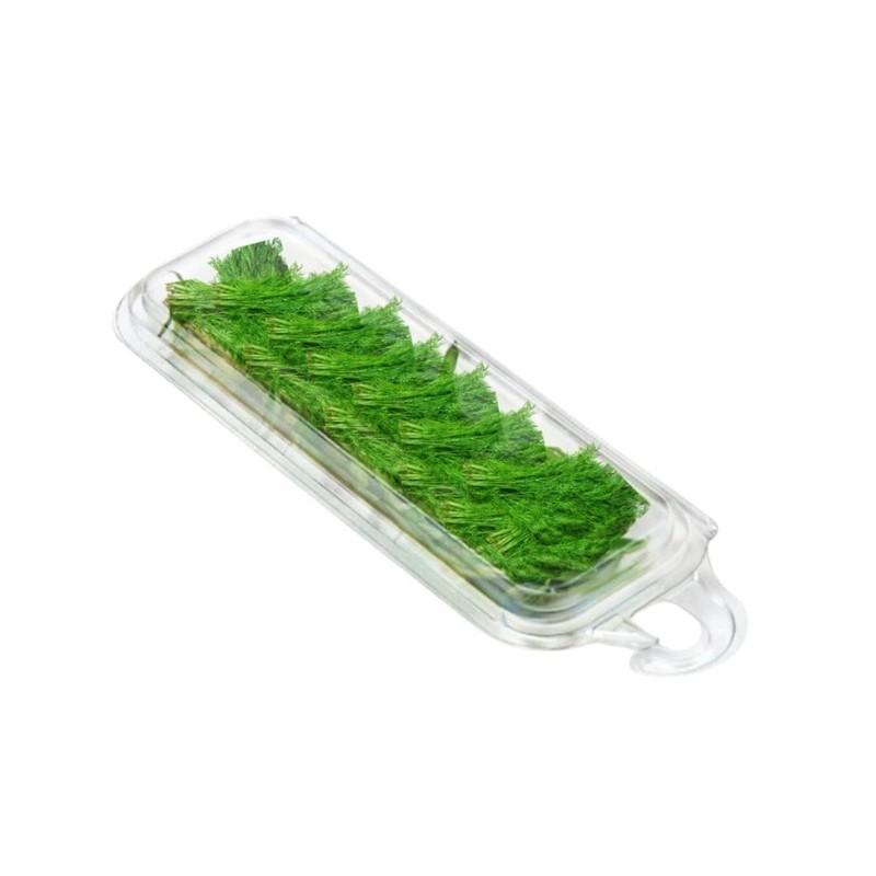 Smygoods Disposable Clear Plastic Clamshell Containers for Herbs (Pack of