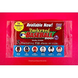 Backyard Baseball 2001 Sealed Factory Single Card Pack 2000 Fleer New