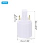 PATIKIL G24q to E26/E27 Light Socket Adapter, 4pcs Lamp Holder