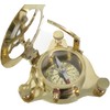 Antik 2000 Functional Nautical Compass Brass with Sundial in Elegant