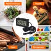DWEII 6-Pack Mini Digital Thermometer Hygrometer with Probe Indoor Temperature