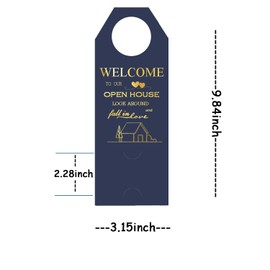 100 Pcs Open House Water Bottle Hang Tags 9.84x3.15 Inch Waterbottle Bottle Open House Hanging Labels for Real Estate Agent Favors Supplies