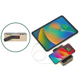 LOGOS 74176051 Wilden Power Stock Lantern 1000 Box Wireless, Disaster Prevention, Smartphone Charging, Waterproof for Life