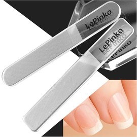 Kit de brillo de uñas de nano cristal, pulidor de uñas multiusos para dar forma y pulir uñas naturales, juego de limas de uñas de cristal fino, herram