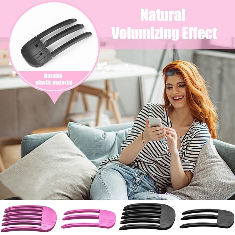 TRKETK 4 Pcs Wind Shaping Styling Combs, Fluffy Bangs Hair